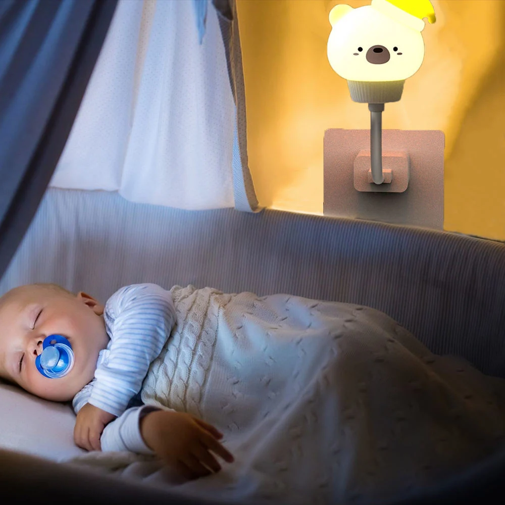 Cute Cartoon Remote Control Bedroom Decoration Gift USB LED Night Light