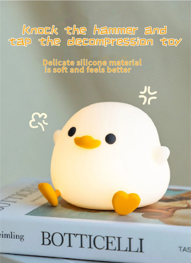 New Duck Bedside Light Bedroom Recharge Sleep Timed Creative Silicone Table Lamp