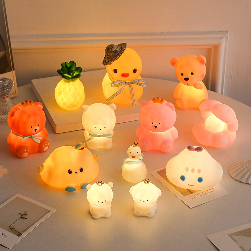 Cartoon Color Changing Animal LED Bedside Lamp Silicone Night Light Panda