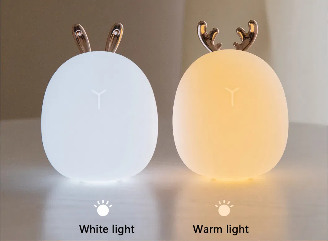 USB Rechargeable Night Light Lamp Baby with Lithium Battery Operated