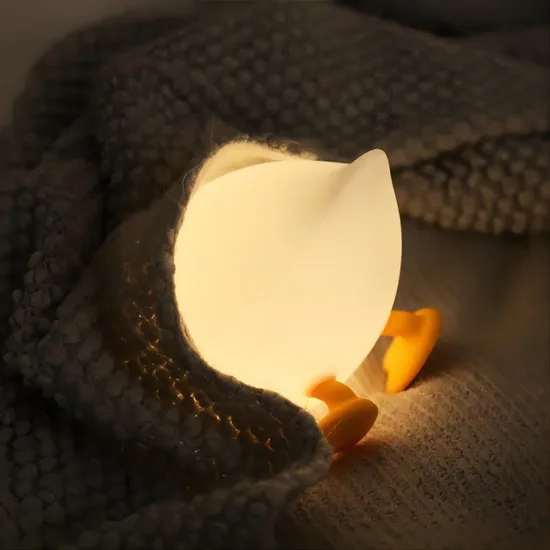Creative Simplicity Nerdy PP Duck Night Light Soft Silicone Pat Light