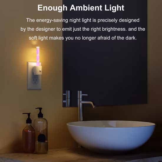 Motion Activated Sensor Night Light, Plug in LED Dimmable Night Light, Motion Sensing Night Light