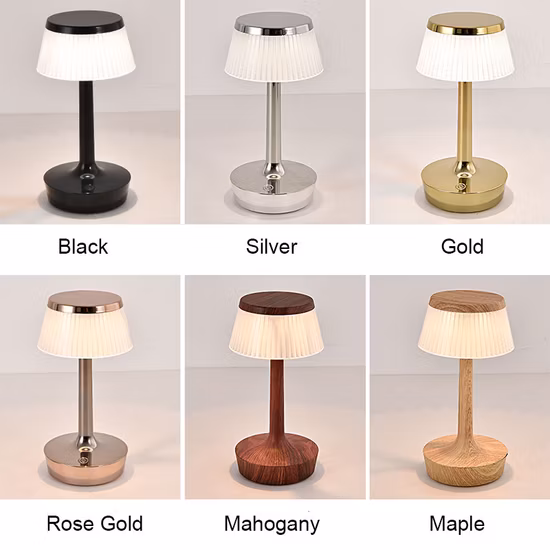 Wireless Touch Sensor Night Light USB Charging LED Dimmable Table Lamp