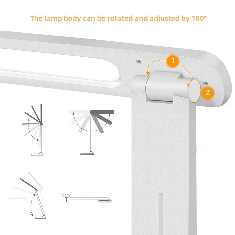 USB LED Desk Lamp, Touch Control Table Lamp with 3 Levels Brightness, Promotion Gift Smart Dimmable Home Office Desktop Lamp Eye-Caring Reading LED Desk Lamp