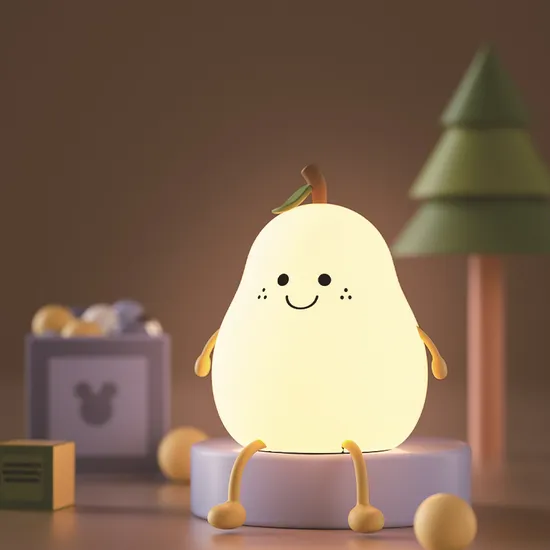Rechargeable Child Holiday Gift Silicone Rabbit Lamp 