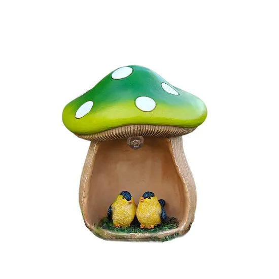 Hot Selling Solar Resin Light Mushroom Animals Model Ideal for Bulk Outdoor Decor Procurement Supply 