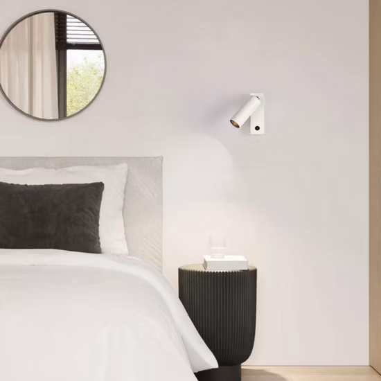 Modern Nordic Mini Home Decoration Bedroom Reading Desktop Night Aluminum PVC Wake up LED Table Lamp