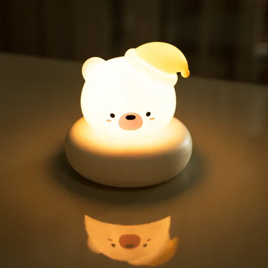 Christmas Gifts Cartoon Cute Rechargeable Battery for Kid Baby Night Light Table Lamp 