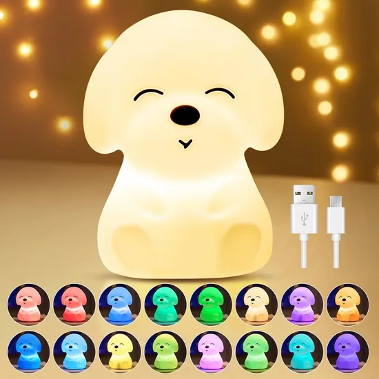 LED Light Creative Silicone Panda Table Lamp USB Rechargeable 