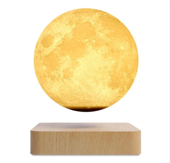 New Creative Magnetic Levitation Floating Moon Lamp 6inch Night Light for Decor Holiday Gift Christmas
