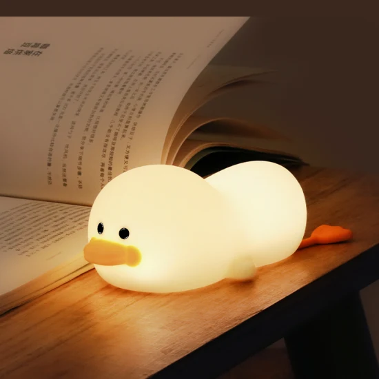 Cute Duck Night Light with Food
