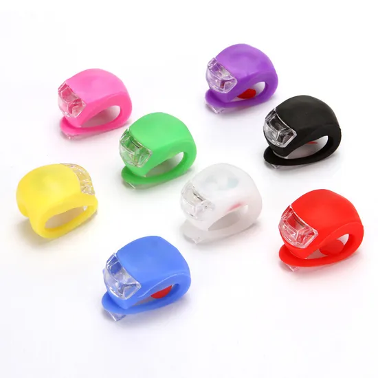 Factory Price Warning White Beetle Frog Silicone Bicycle Light 