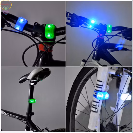 Bicycle LED Frog Head Front Lamp Warning Rear Flash Light