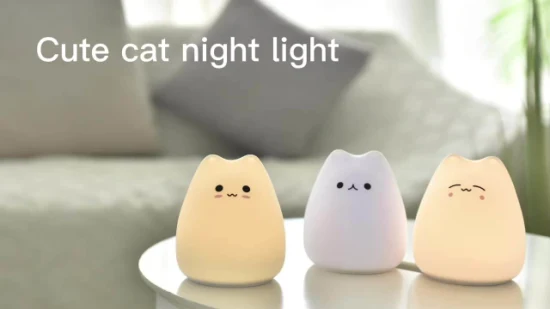 7 Colors Bedroom Desktop Decor Ornaments Battery USB Charge LED Night Light