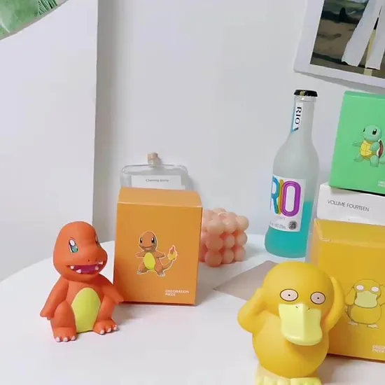 Pikachu Night Toys Gifts PVC Baby Lamp Duck Turtle Dragon Sleeping Light 