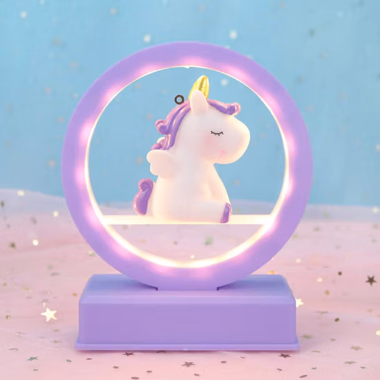 Unicorn Pink Creative Dreamy Kids Cute Birthday Decor Battery LED Night Lights