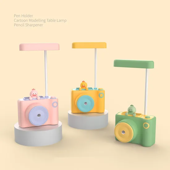 Pencil Sharpening Pencil Holder USB Rechargeable Portable Light LED Table Lamp Night Light Cute Duck Camera Night Light 