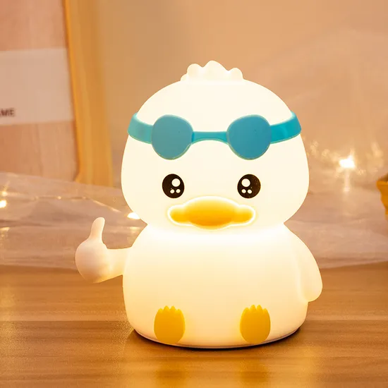 5% off Music Box Cute Silicone Duck Night Light for Kids Bedroom 