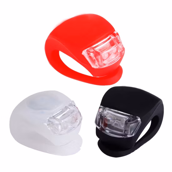 New Bike Frog Waterproof Silicone Bike LED Warning Silicone Light Riding Super Bright Light Folding Bike Front Light