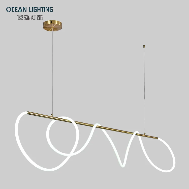 Nordic Modern Decorative Luxury Living Room Lights Gold Silicone LED Ceiling Lamps